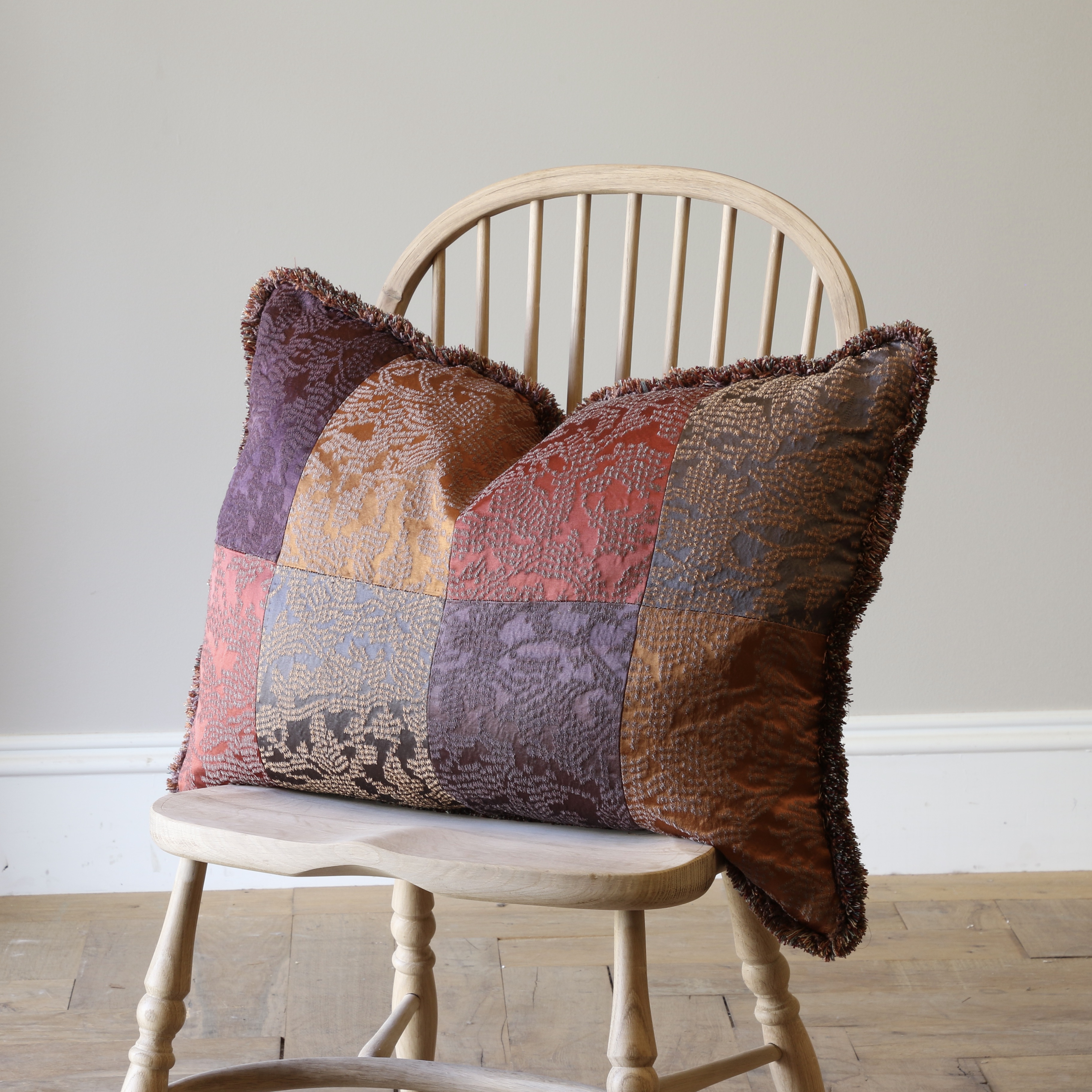 152-63 - Silk Patchwork Cushion